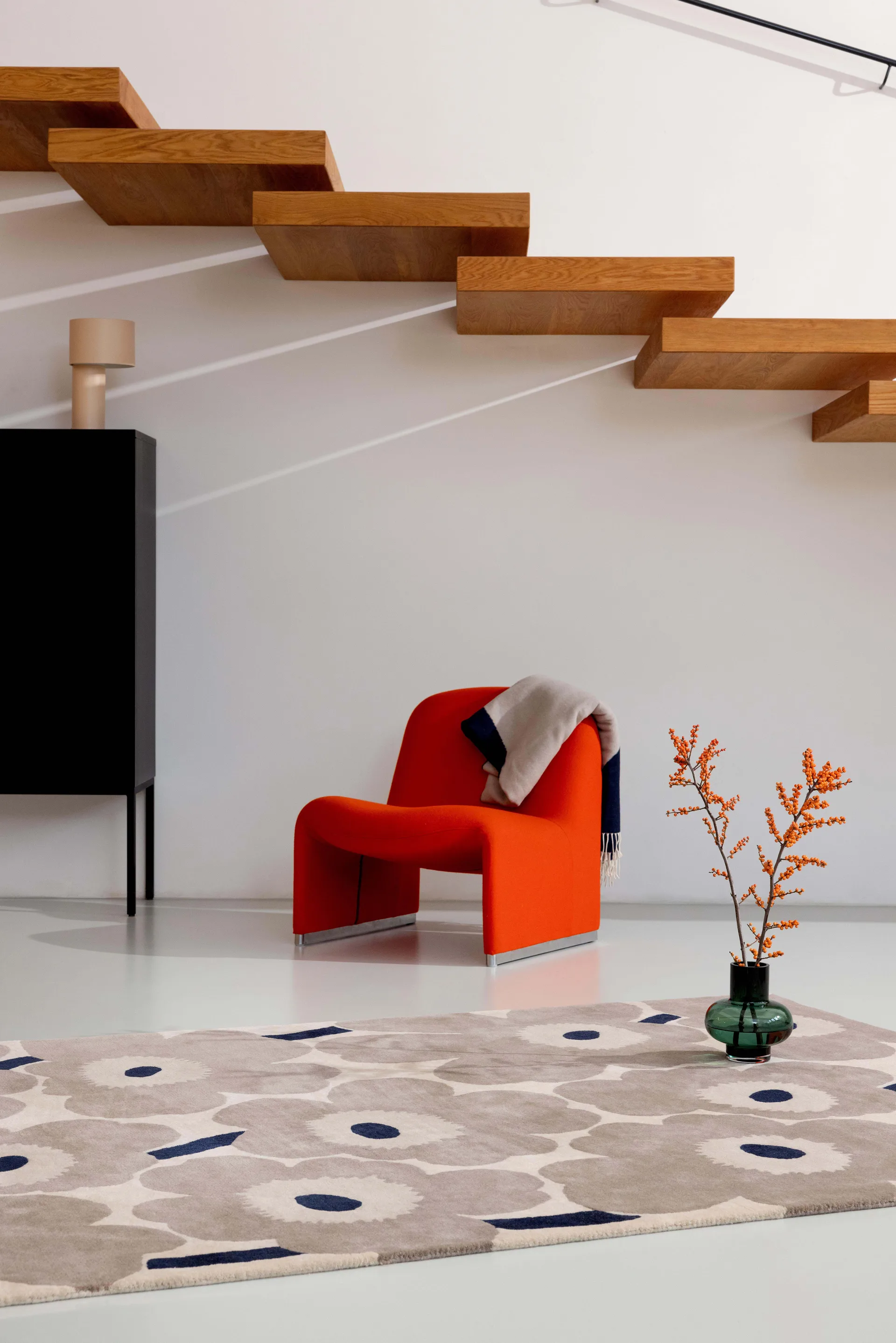 Unikko ullteppe, Greige, 200x280 cm Marimekko