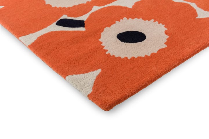 Unikko ullteppe - Orange Red, 200x280 cm - Marimekko