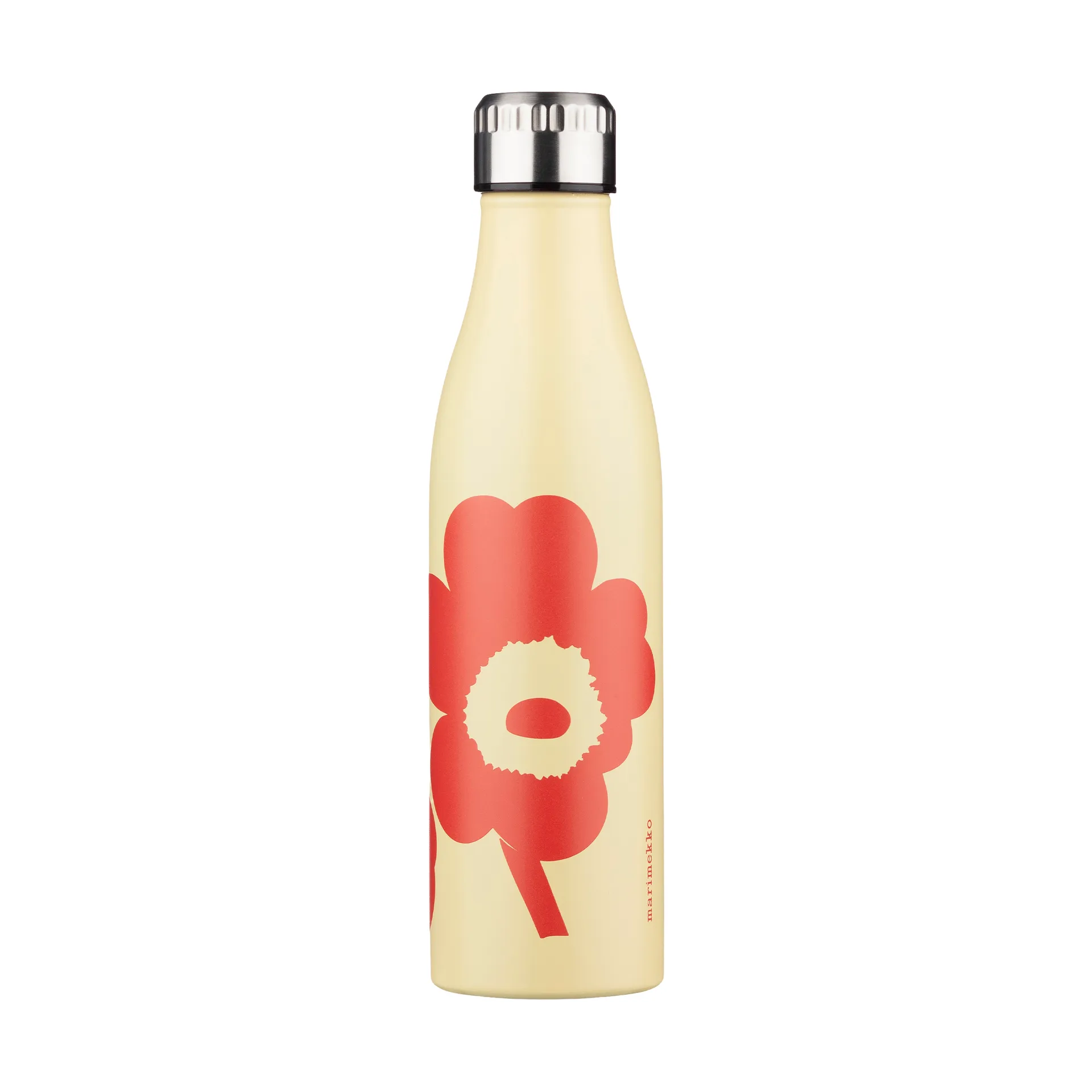 Unikko vannflaske, Sand-orange red, 0,5 L Marimekko