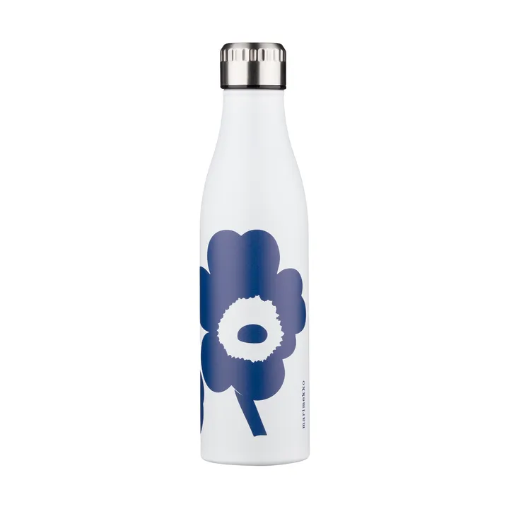 Unikko vannflaske - White-blue, 0,5 L - Marimekko