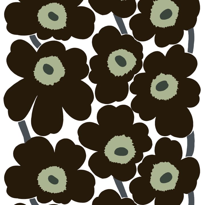 Unikko voksduk, svart Marimekko