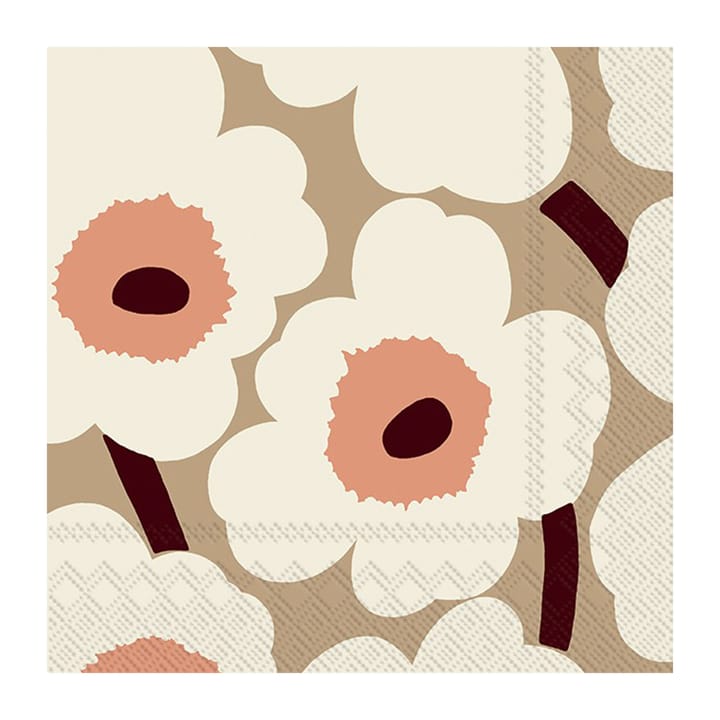Unniko serviett 33x33 cm 20-pakning - Cream - Marimekko