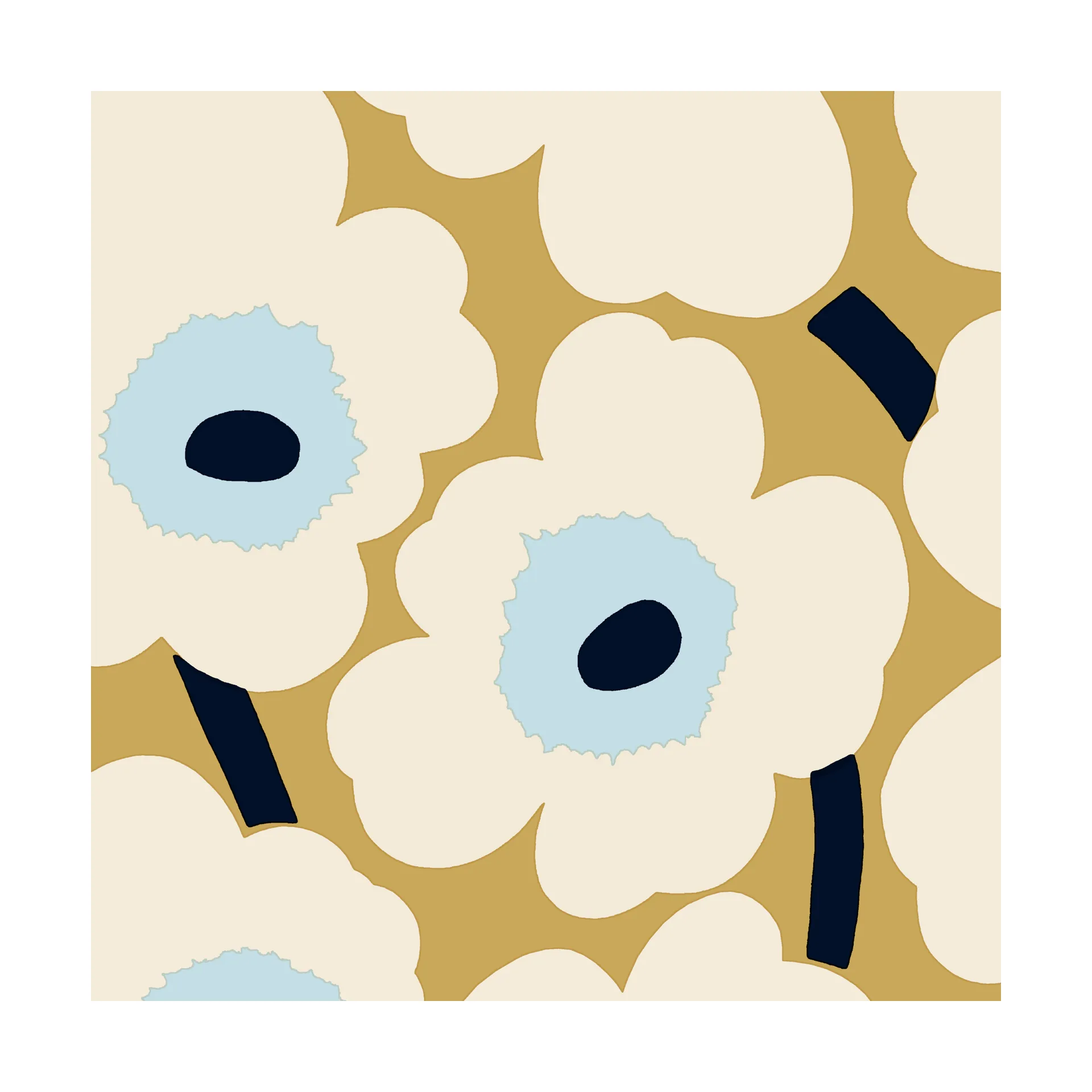 Unniko serviett 33x33 cm 20-pk, Beige-Blue Marimekko