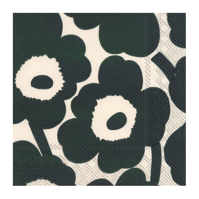 Unniko serviett 33x33 cm 20-pk - Cream green - Marimekko