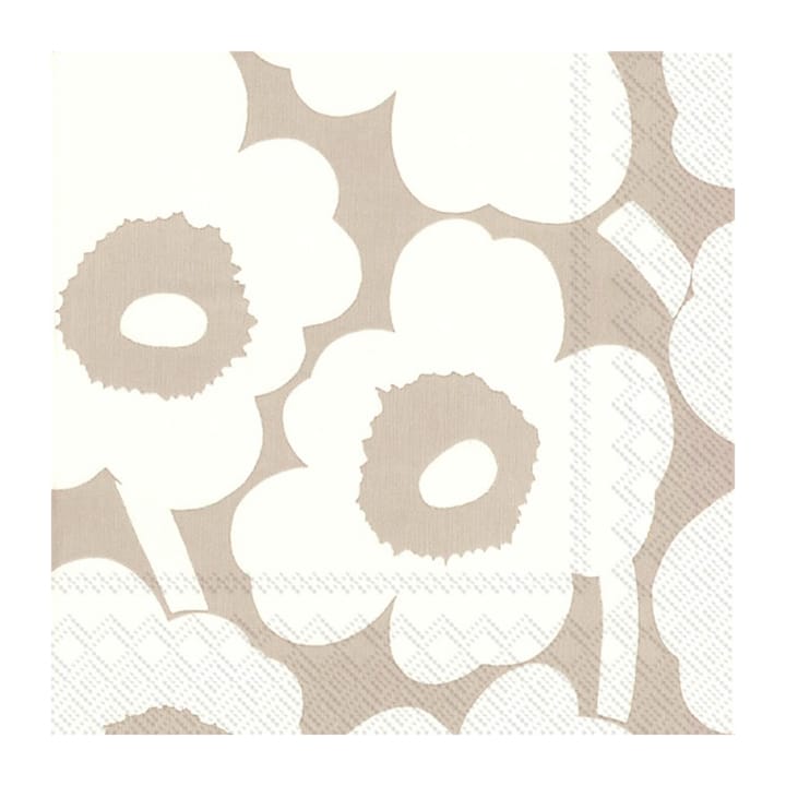 Unniko serviett 33x33 cm 20-pk - Lin-cream - Marimekko