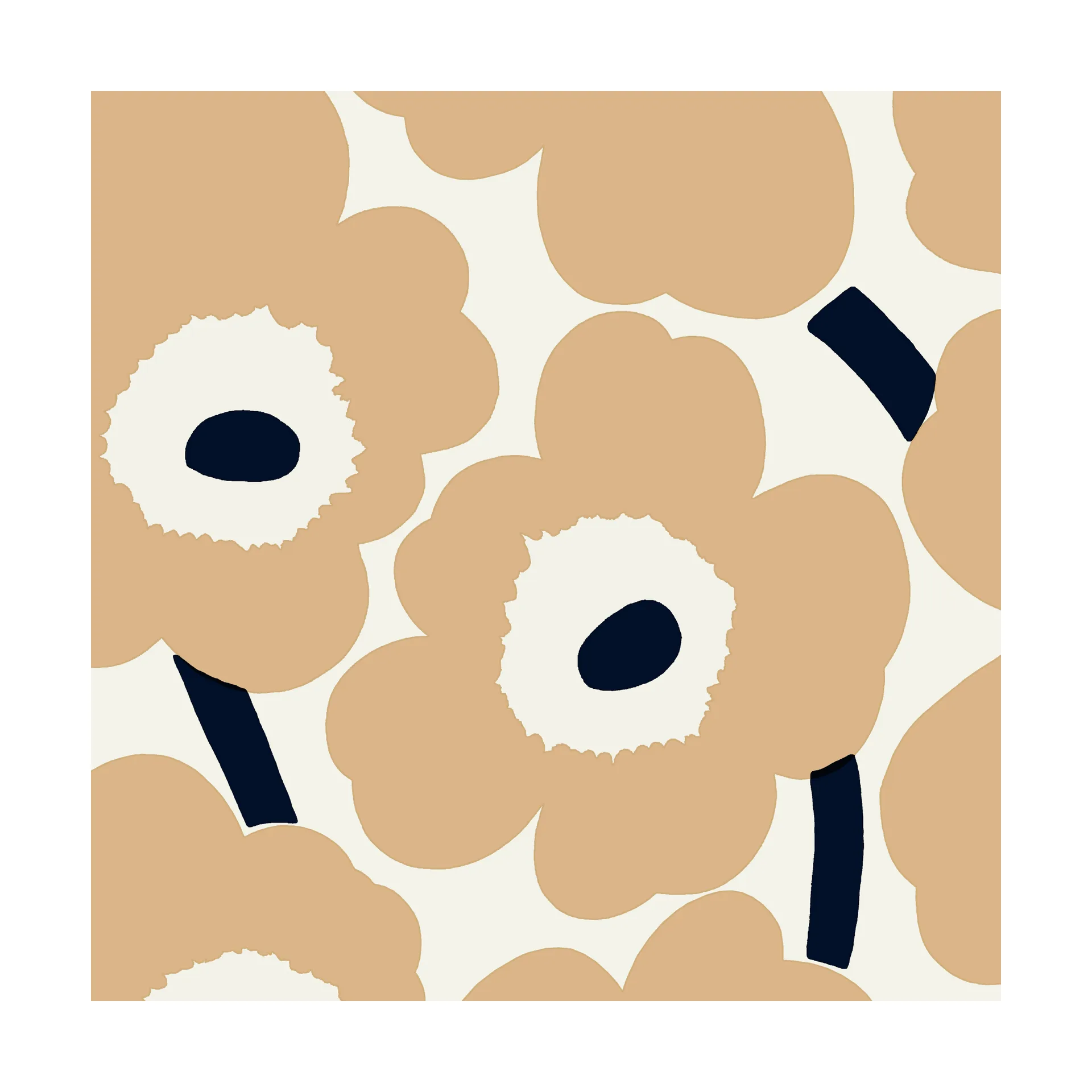 Unniko serviett 33x33 cm 20-pk, Sand-brown Marimekko