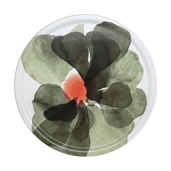 Valssi brett Ø46 cm - White-forest green-tomato red - Marimekko