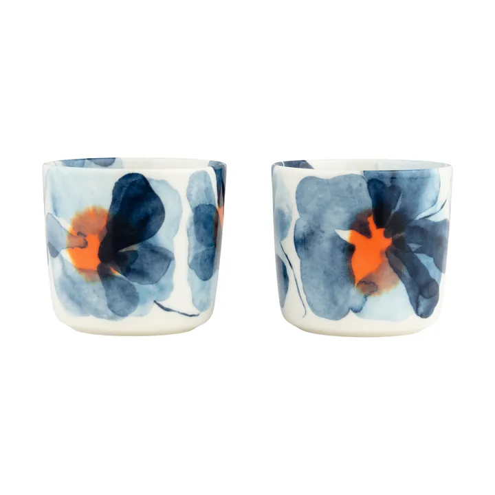 Valssi kopp 2-pk - White-blue-orange, 20 cl - Marimekko