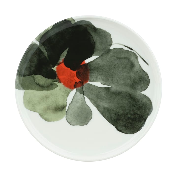 Valssi tallerken Ø20 cm - White-forest green-tomato red - Marimekko
