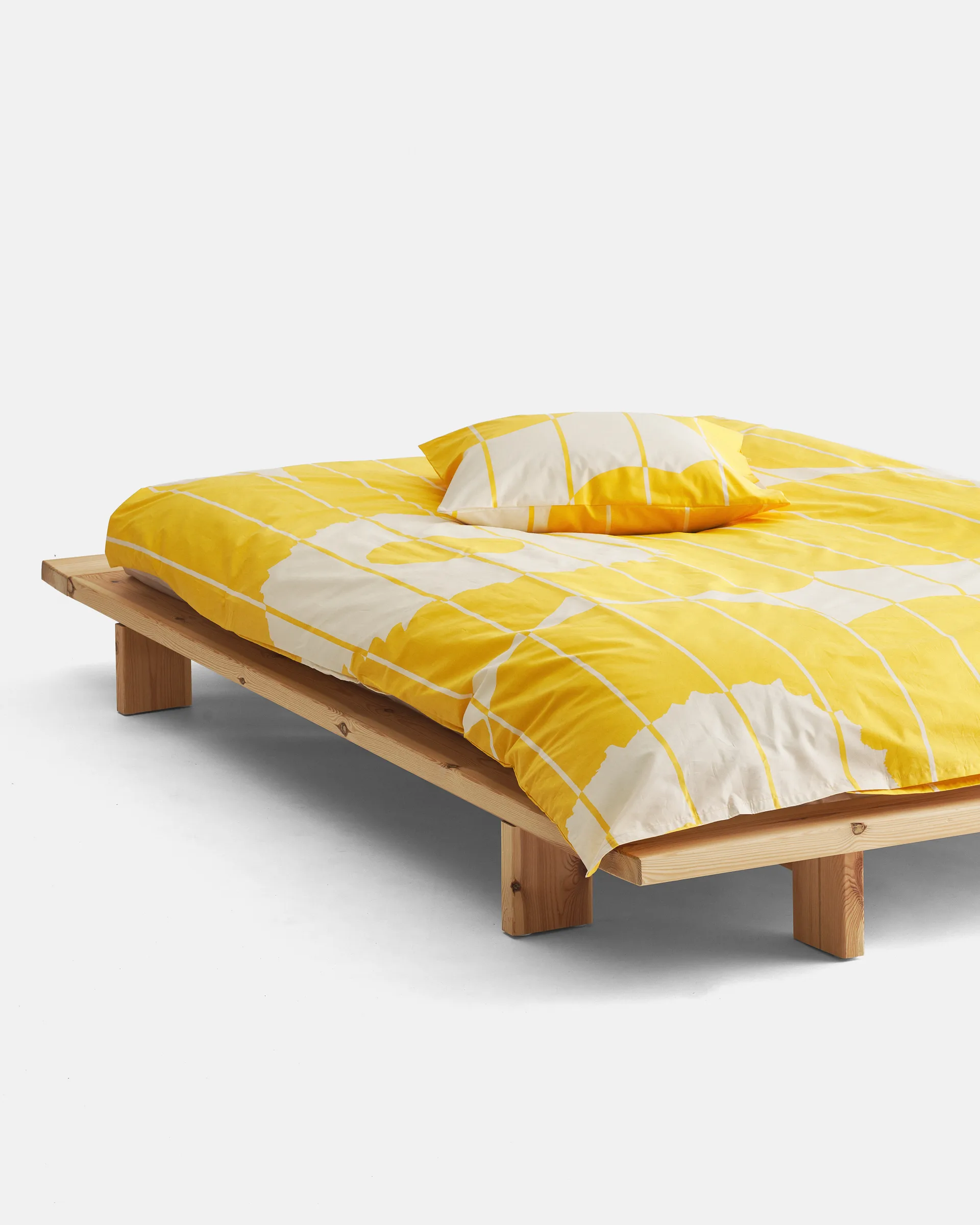 Vesi Unikko dynetrekk 220x240 cm, Spring yellow-ecru Marimekko