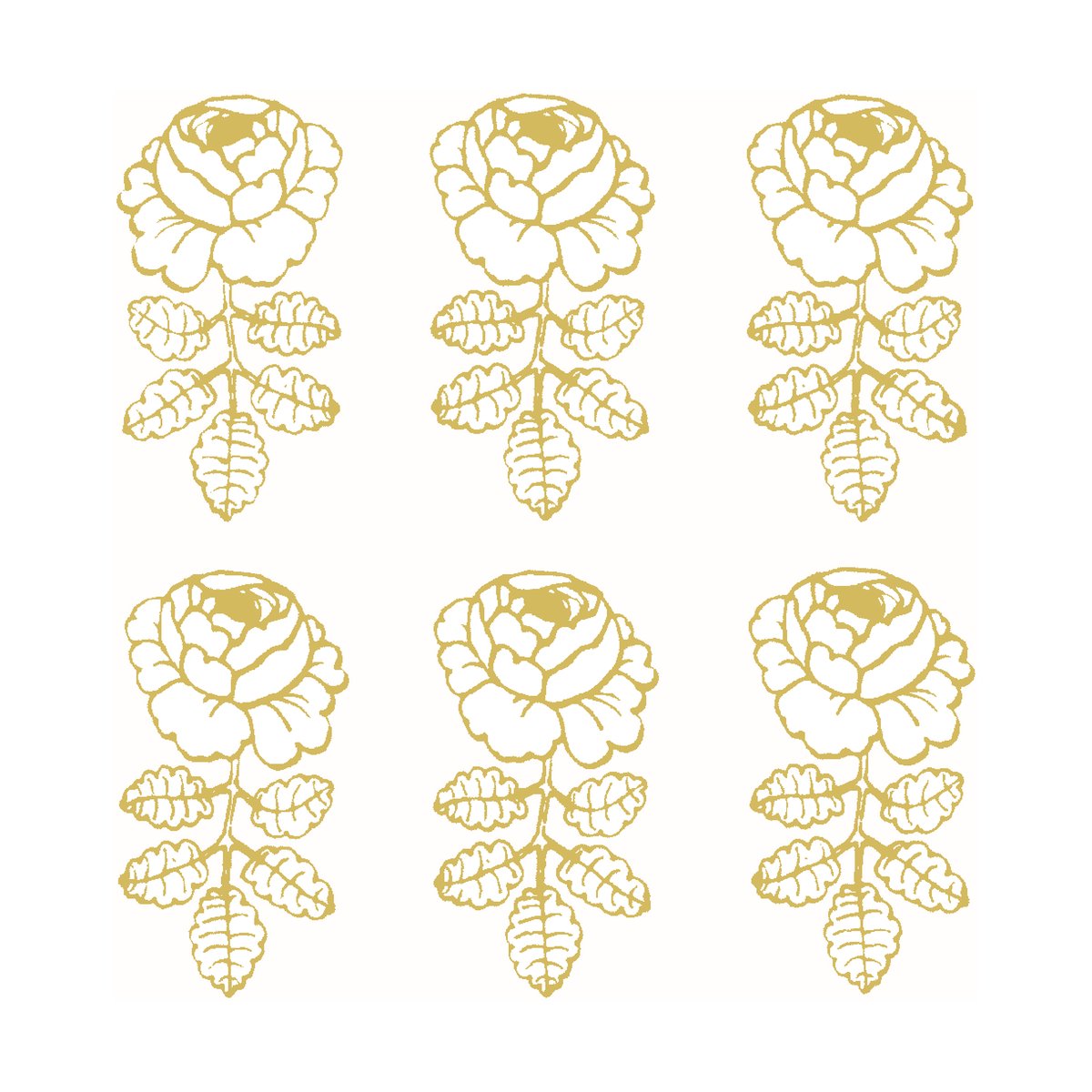 Marimekko Vihkiruusu serviett 33 x 33 cm 20-pk Gold-white