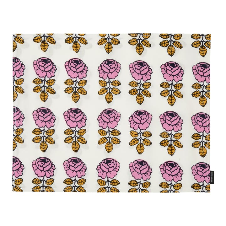 Vihkiruusu spisebrikke 31x42 cm - Off white-rosa-mørkeblå - Marimekko