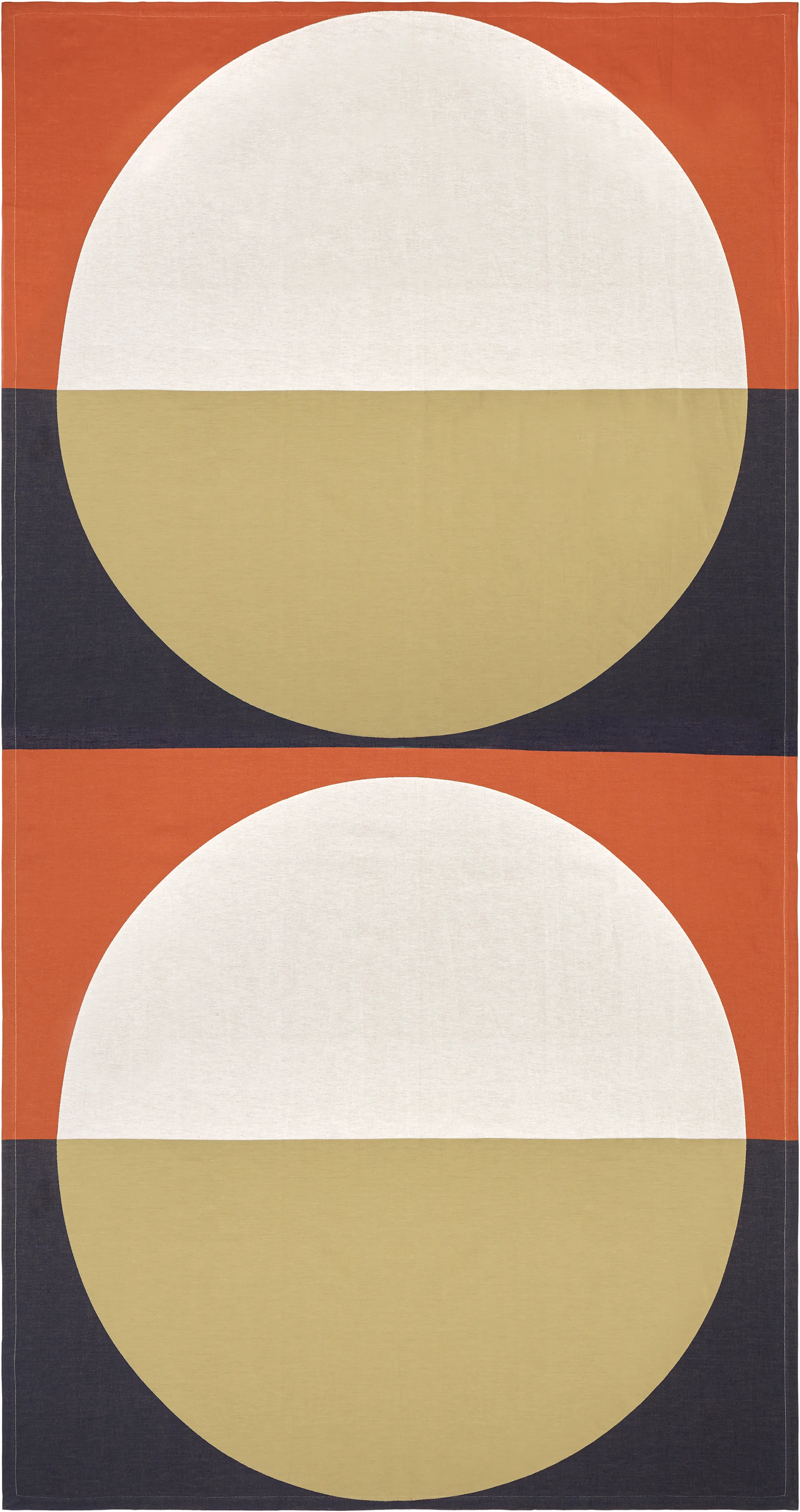 Viitta duk bomull-lin 150x280 cm, Red-blue-beige Marimekko