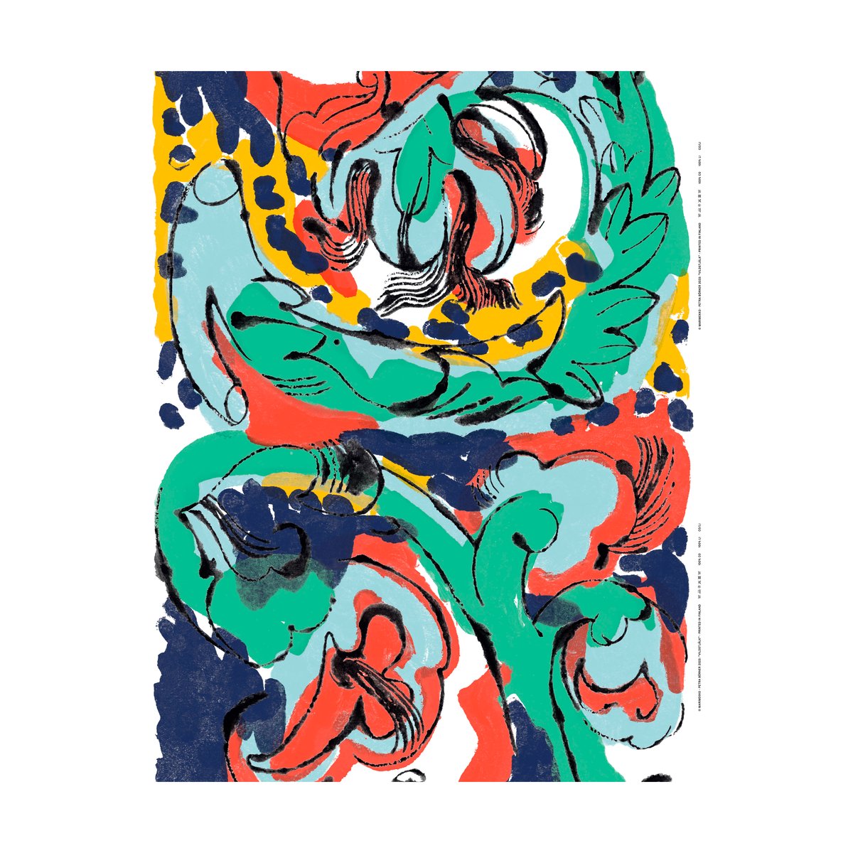 Bilde av Marimekko Vildstjälk stoff Multi