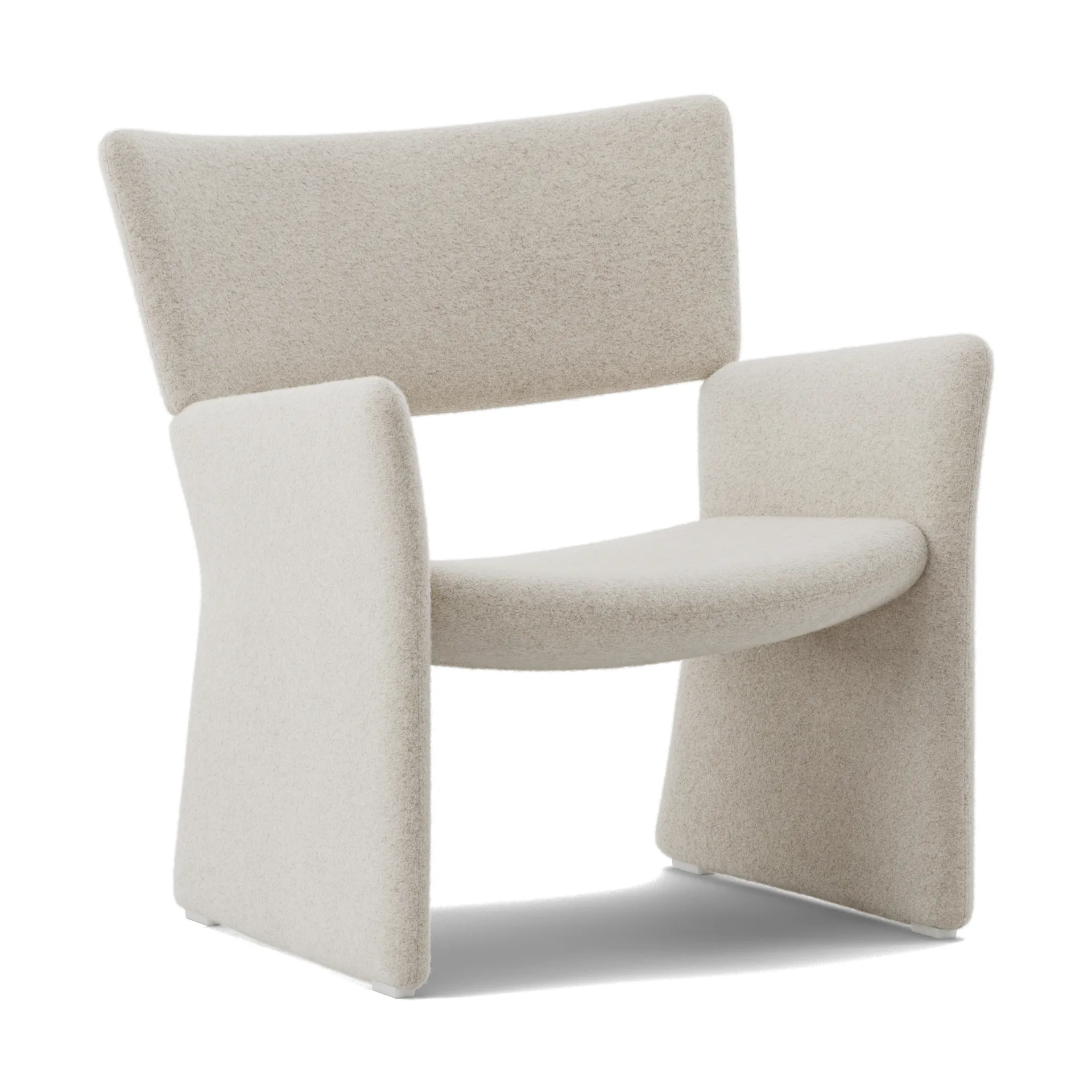 Crown Easy Chair lenestol, Spiral 21 Chalk Massproductions