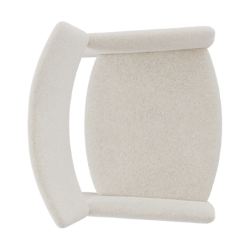 Crown Easy Chair lenestol - Spiral 21 Chalk - Massproductions