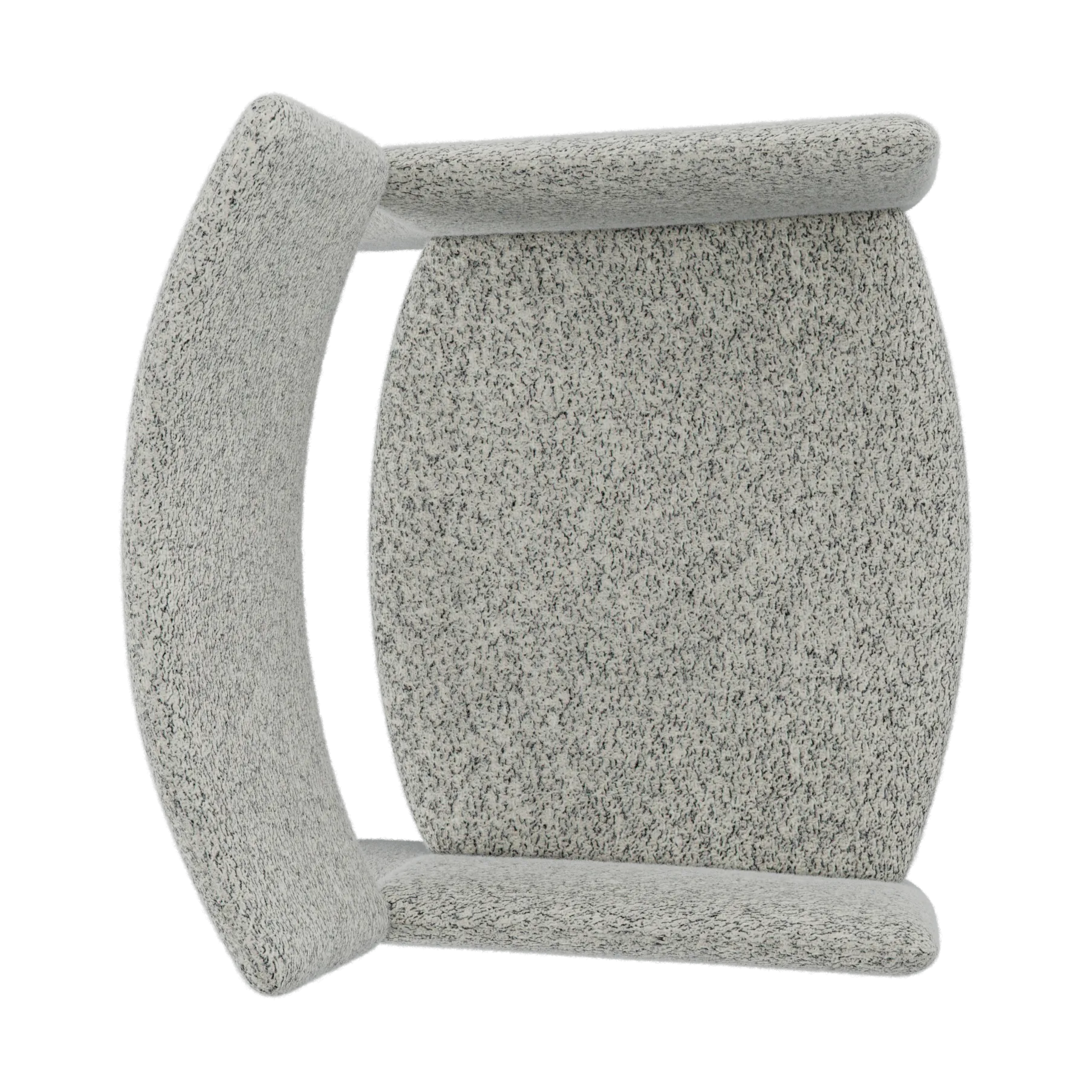 Crown Easy Chair lenestol, Spiral 23 Monochrome Massproductions