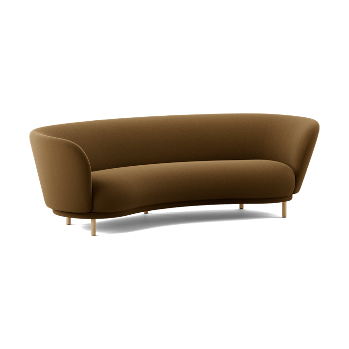 Dandy 3-seters sofa, Black oak - Kirkby Design, Spiral - 23 Monochrome Massproductions