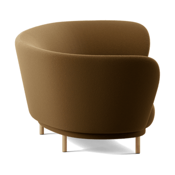 Dandy 3-seters sofa - Black oak - Kirkby Design, Spiral - 23 Monochrome - Massproductions