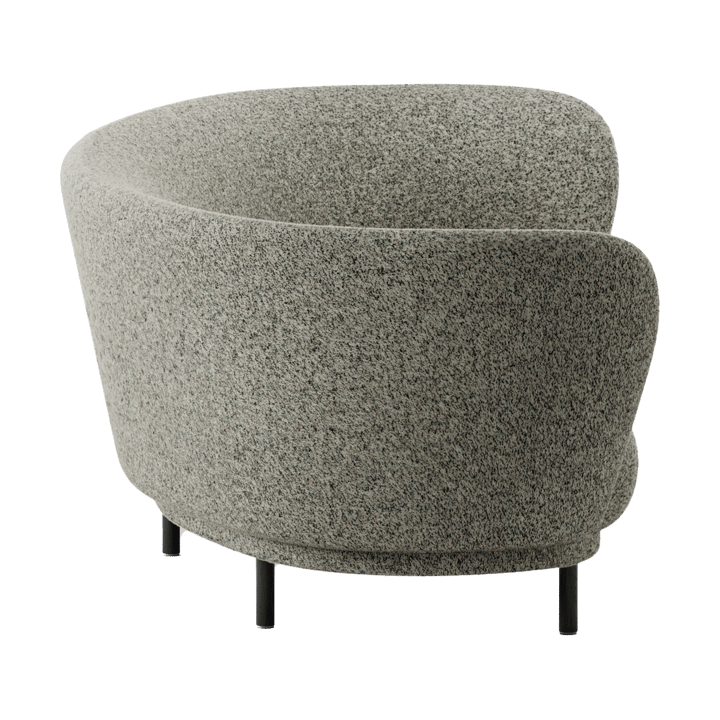 Dandy 3-seters sofa, Black oak - Kirkby Design, Spiral - 23 Monochrome Massproductions