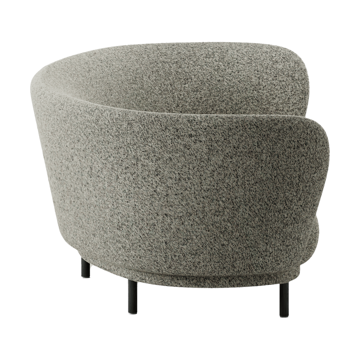 Bilde av Massproductions Dandy 3-seters sofa Black oak
