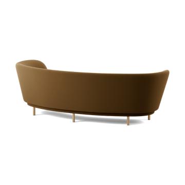 Dandy 3-seters sofa - Black oak - Kirkby Design, Spiral - 23 Monochrome - Massproductions