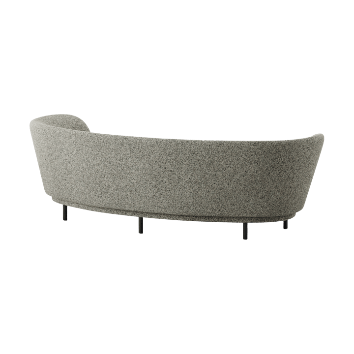Dandy 3-seters sofa, Black oak - Kirkby Design, Spiral - 23 Monochrome Massproductions