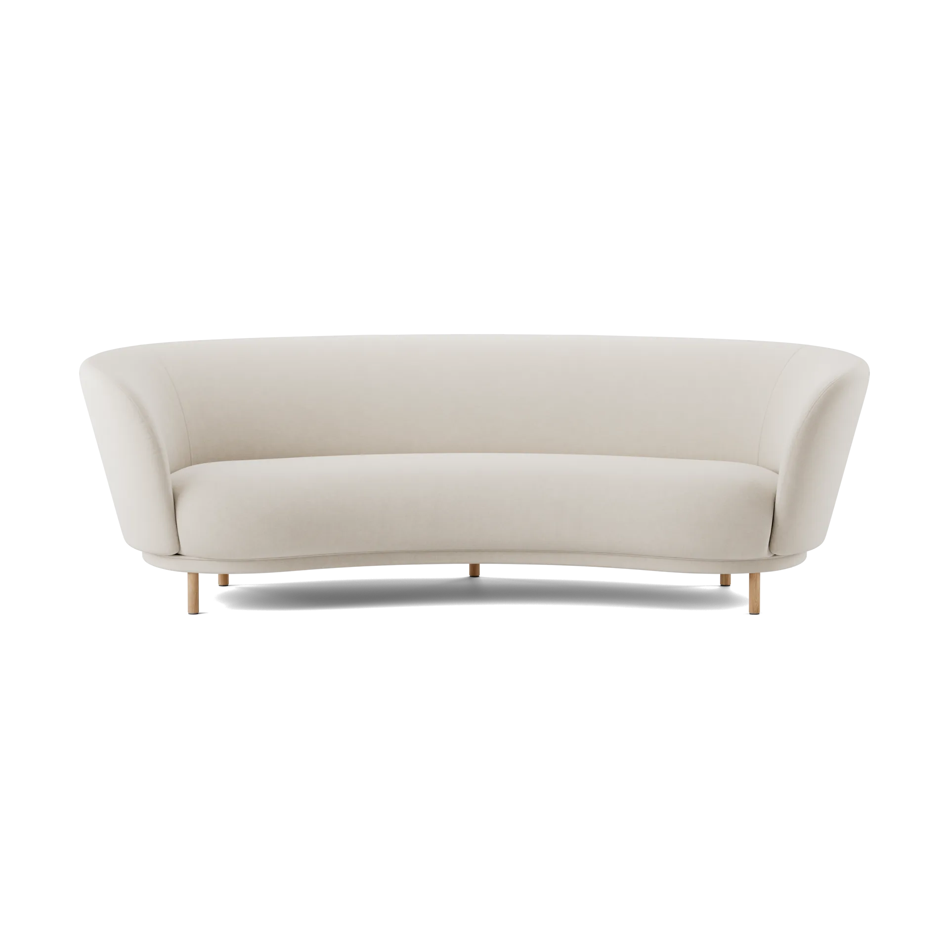 Dandy 3-seters sofa, Natural oak-Linara 05 Porridge Massproductions
