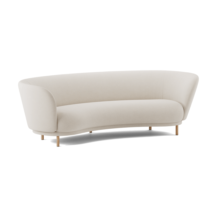 Dandy 3-seters sofa, Natural oak-Linara 05 Porridge Massproductions