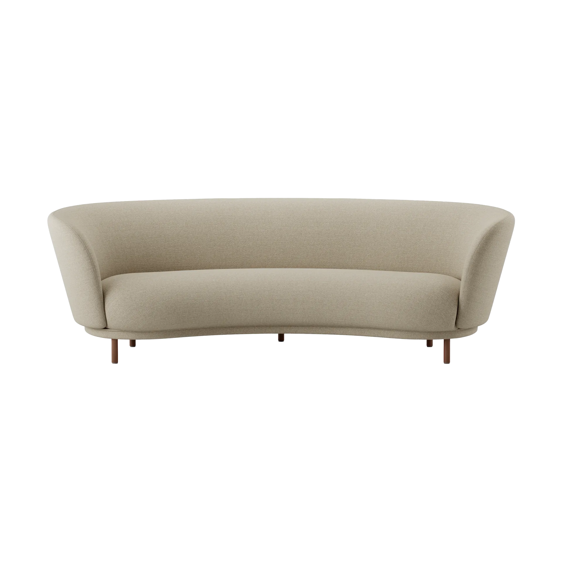 Dandy 3-seters sofa, Walnut-Ecriture 240 Massproductions