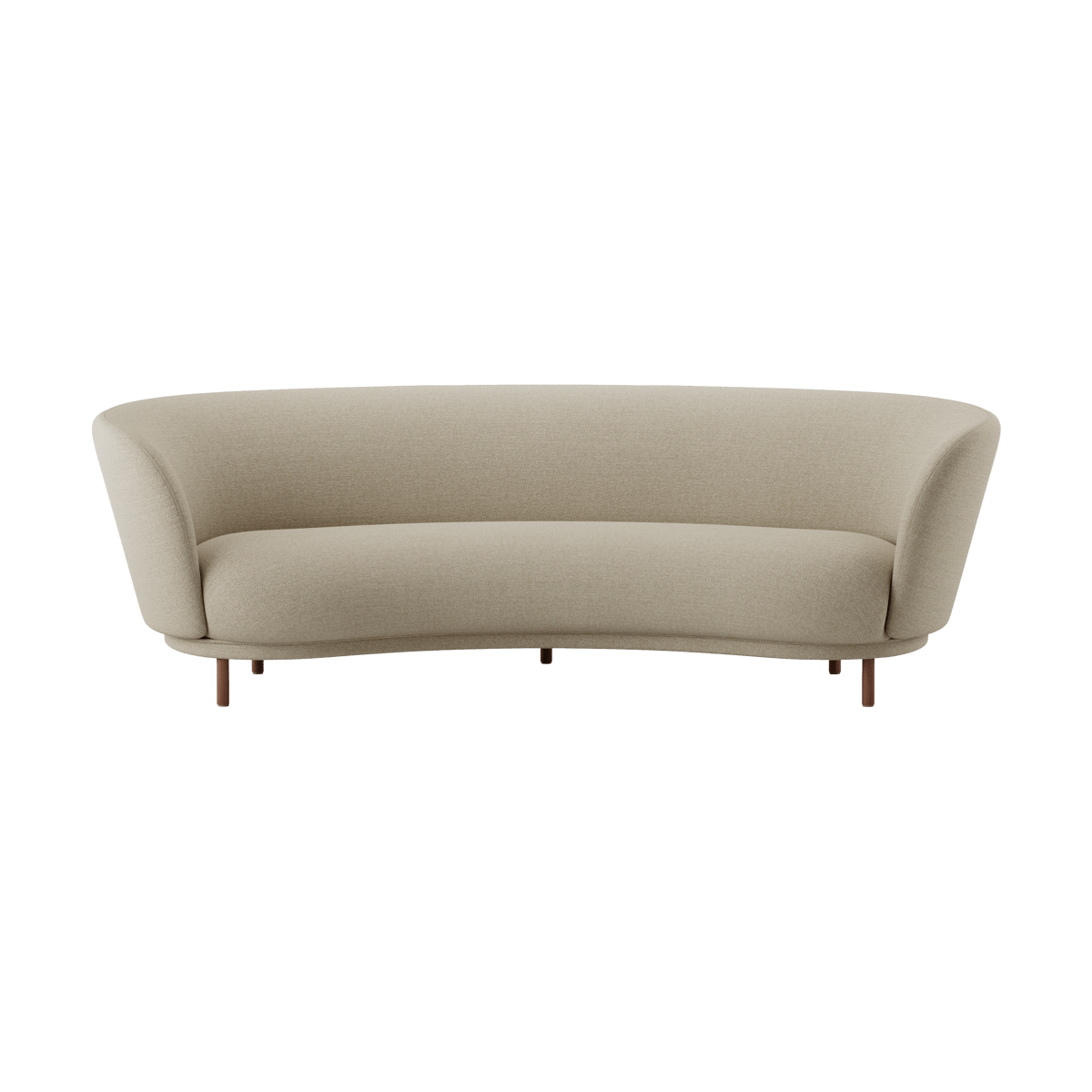 Massproductions Dandy 3-seters sofa Walnut-Ecriture 240