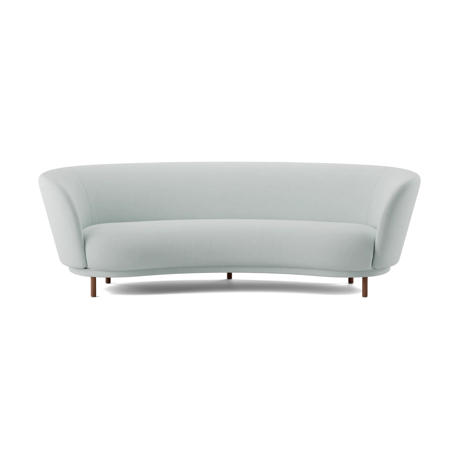 Dandy 3-seters sofa, Walnut-Linara 253 Swedish Grey Massproductions