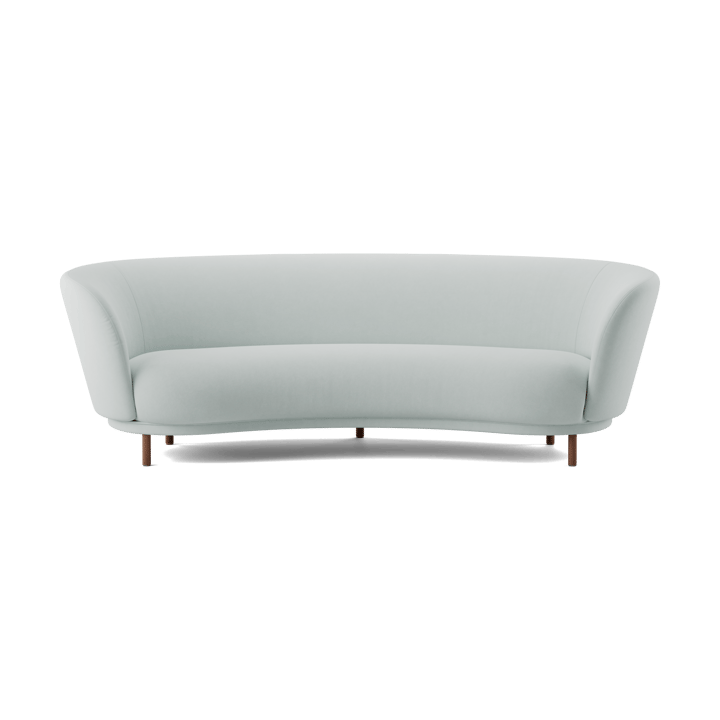 Dandy 3-seters sofa - Walnut-Linara 253 Swedish Grey - Massproductions