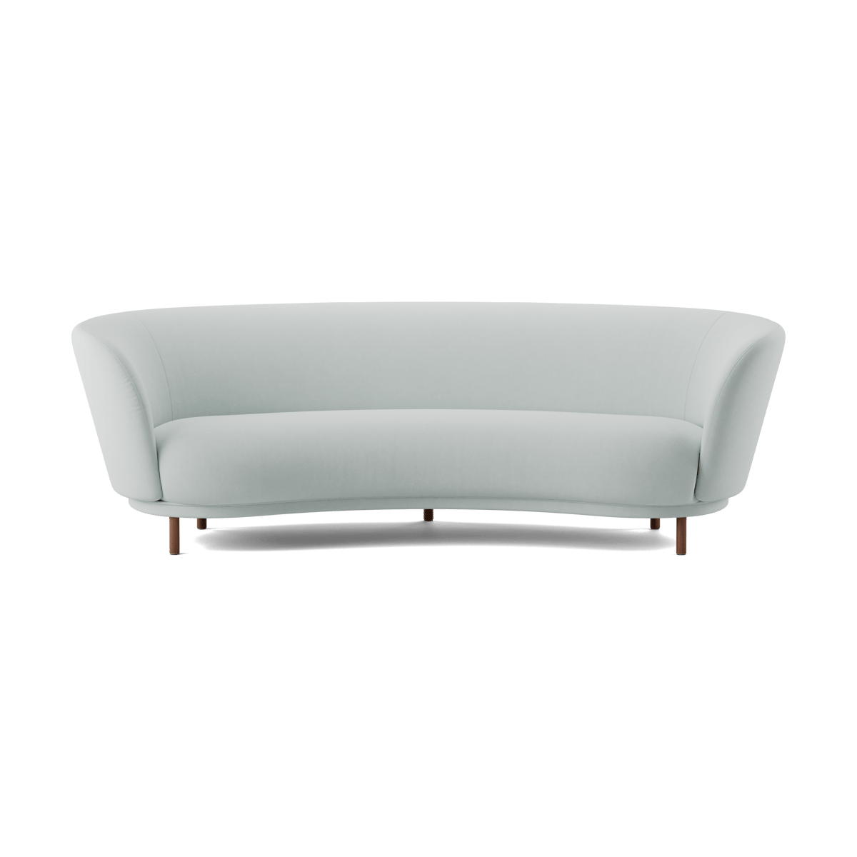 Massproductions Dandy 3-seters sofa Walnut-Linara 253 Swedish Grey