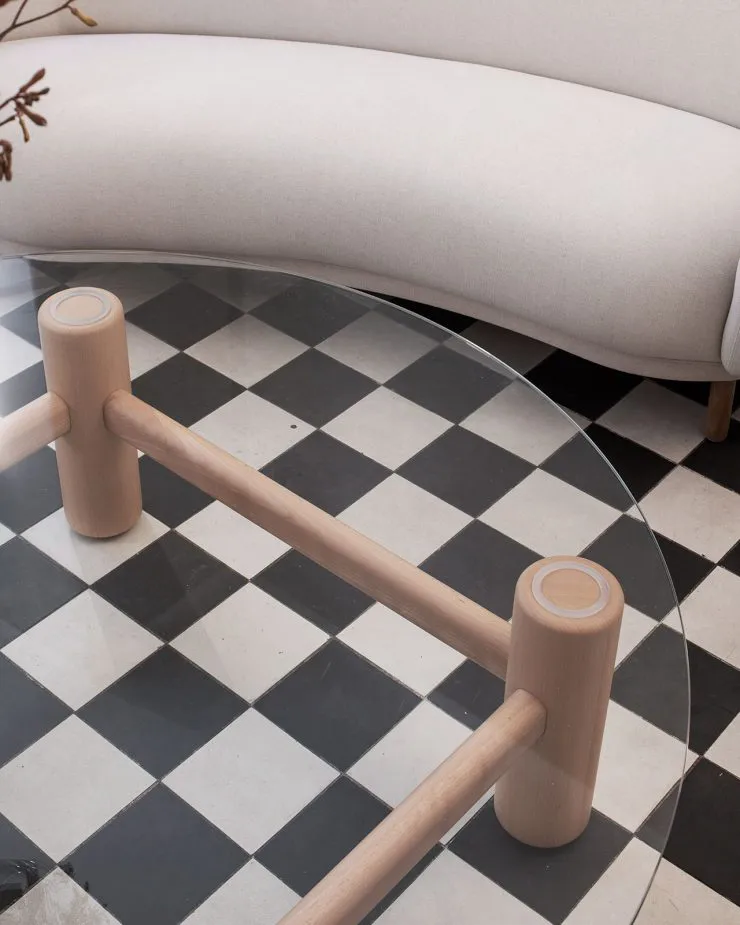 Dandy 4-seter sofa, Eik-Geneva Shingle-2854/120 Massproductions