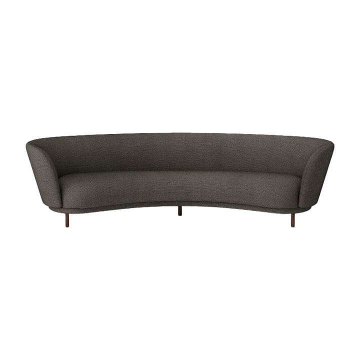 Dandy 4-seter sofa - Valnøtt-Sacho Safire 001 - Massproductions