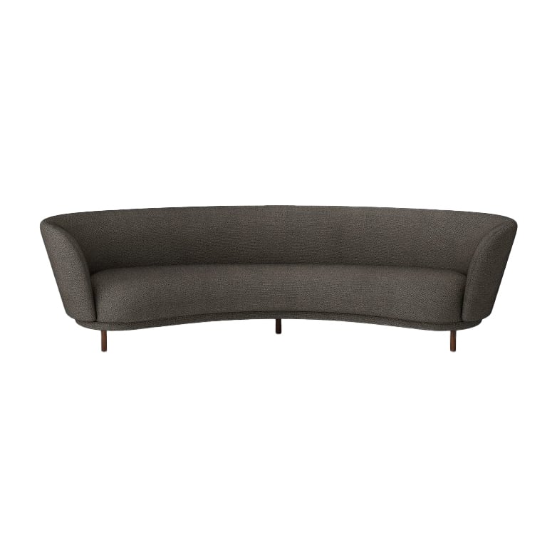 Massproductions Dandy 4-seter sofa Valnøtt-Sacho Safire 001