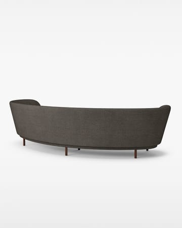 Dandy 4-seter sofa - Valnøtt-Sacho Safire 001 - Massproductions
