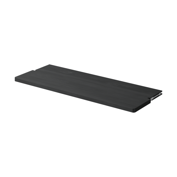Gridlock Deep Shelf W800 hylleplate - Black stained Ash - Massproductions