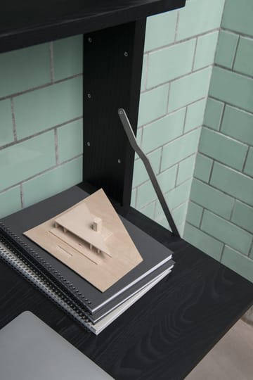 Gridlock Desk skrivebordshylleplate - Black stained Ash - Massproductions
