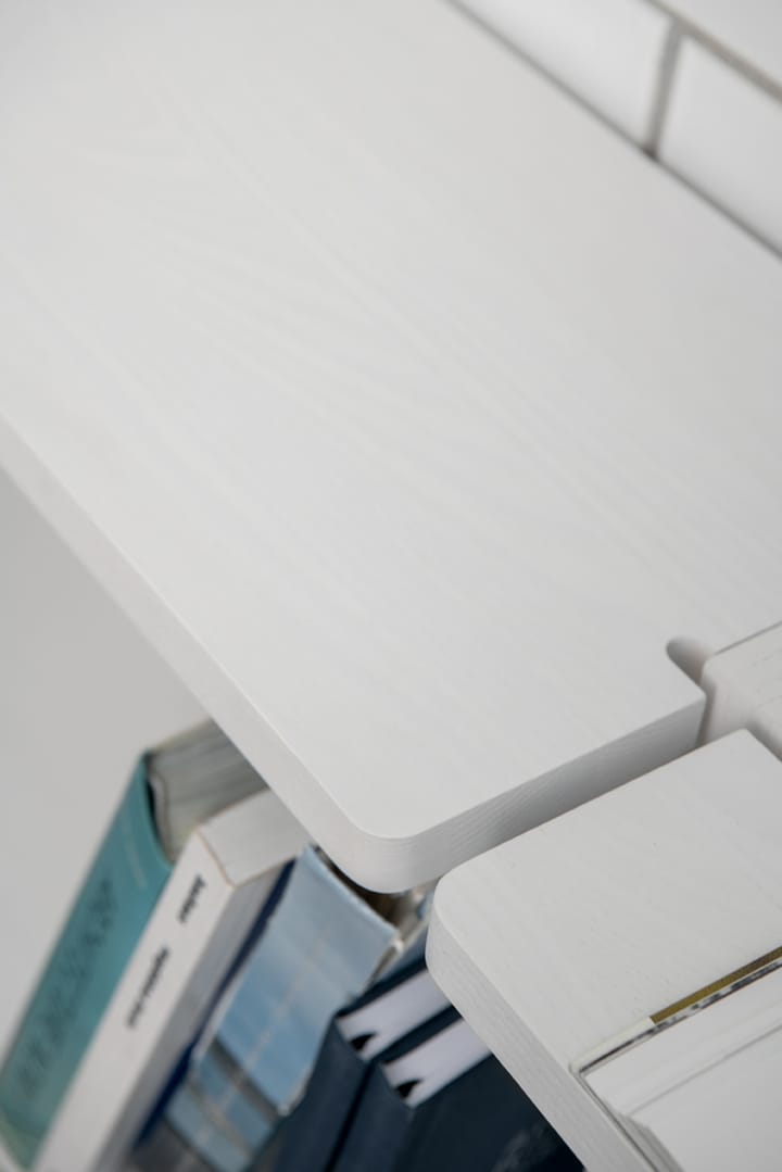Gridlock Desk skrivebordshylleplate - White stained Ash - Massproductions
