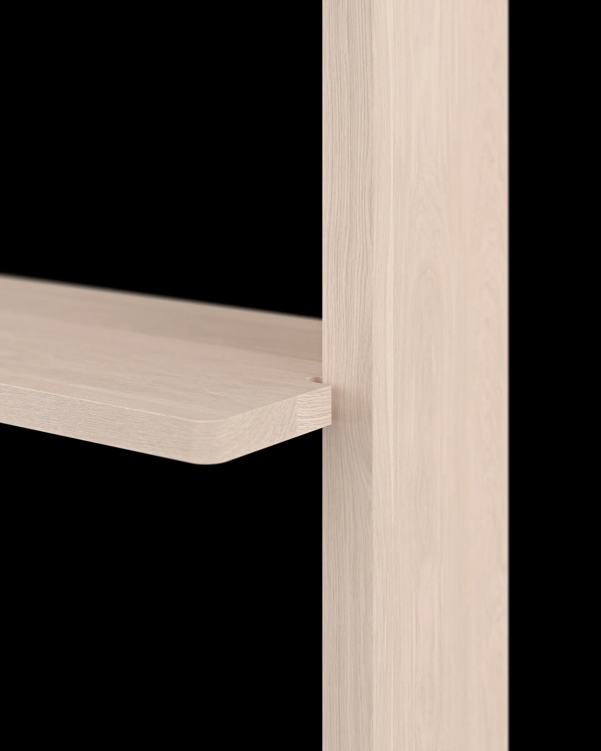 Gridlock – S2-A6-0 vegghylle, Natural Ash Massproductions