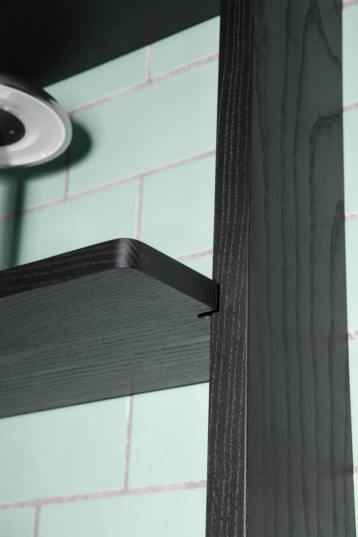 Gridlock Shelf W800 hylleplan, Black stained Ash Massproductions