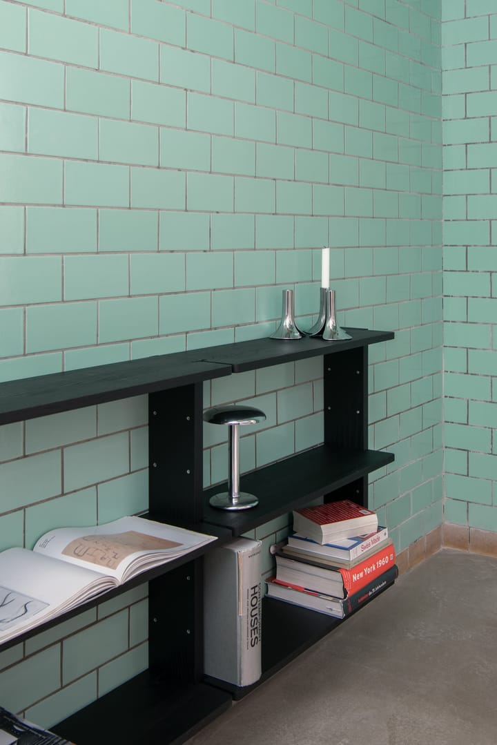 Gridlock Shelf W800 hylleplan, Black stained Ash Massproductions