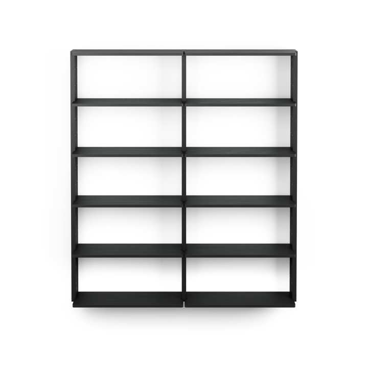 Gridlock – T2-A12-0 vegghylle, Black stained Ash Massproductions