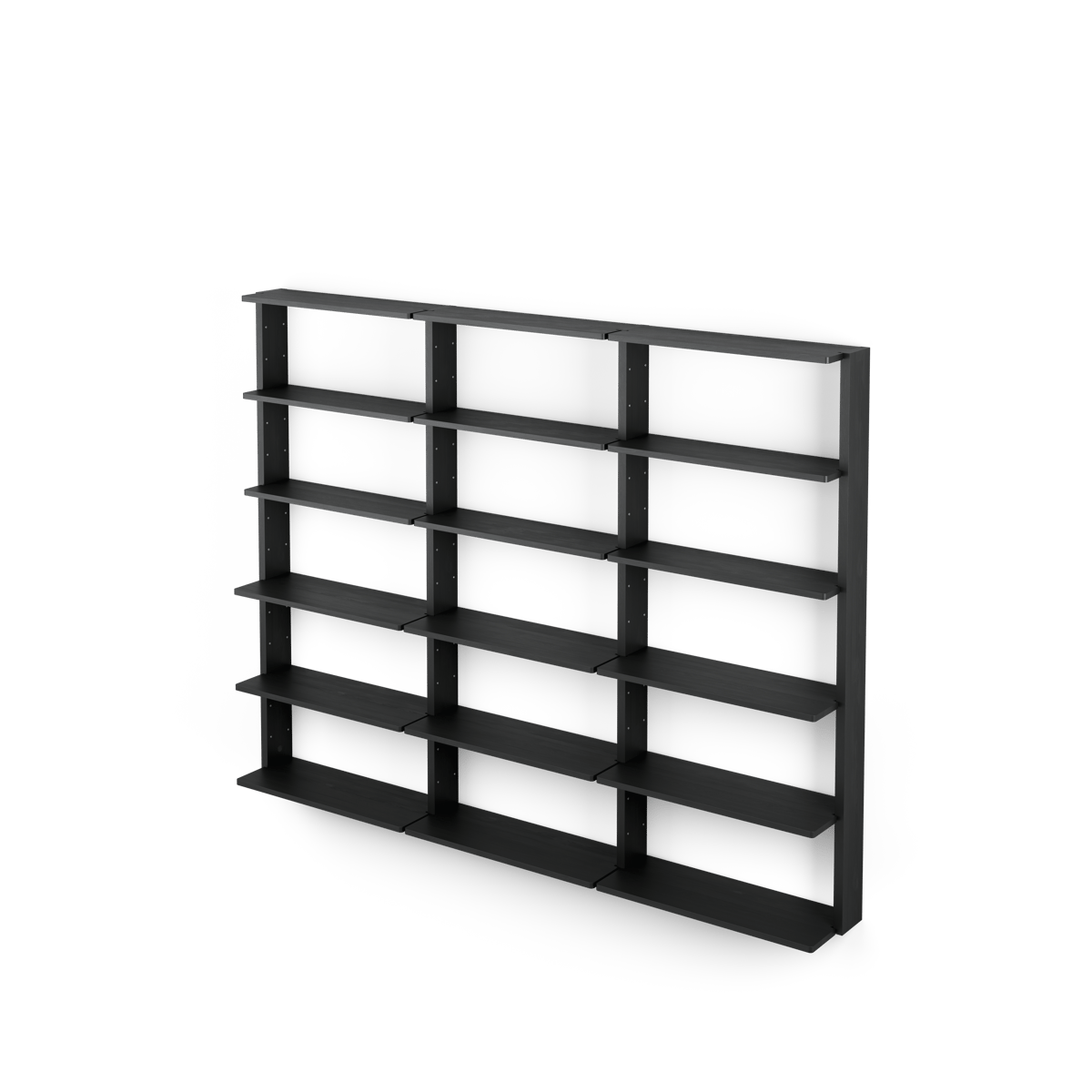 Massproductions Gridlock – T3-A9-9 vegghylle Black stained Ash