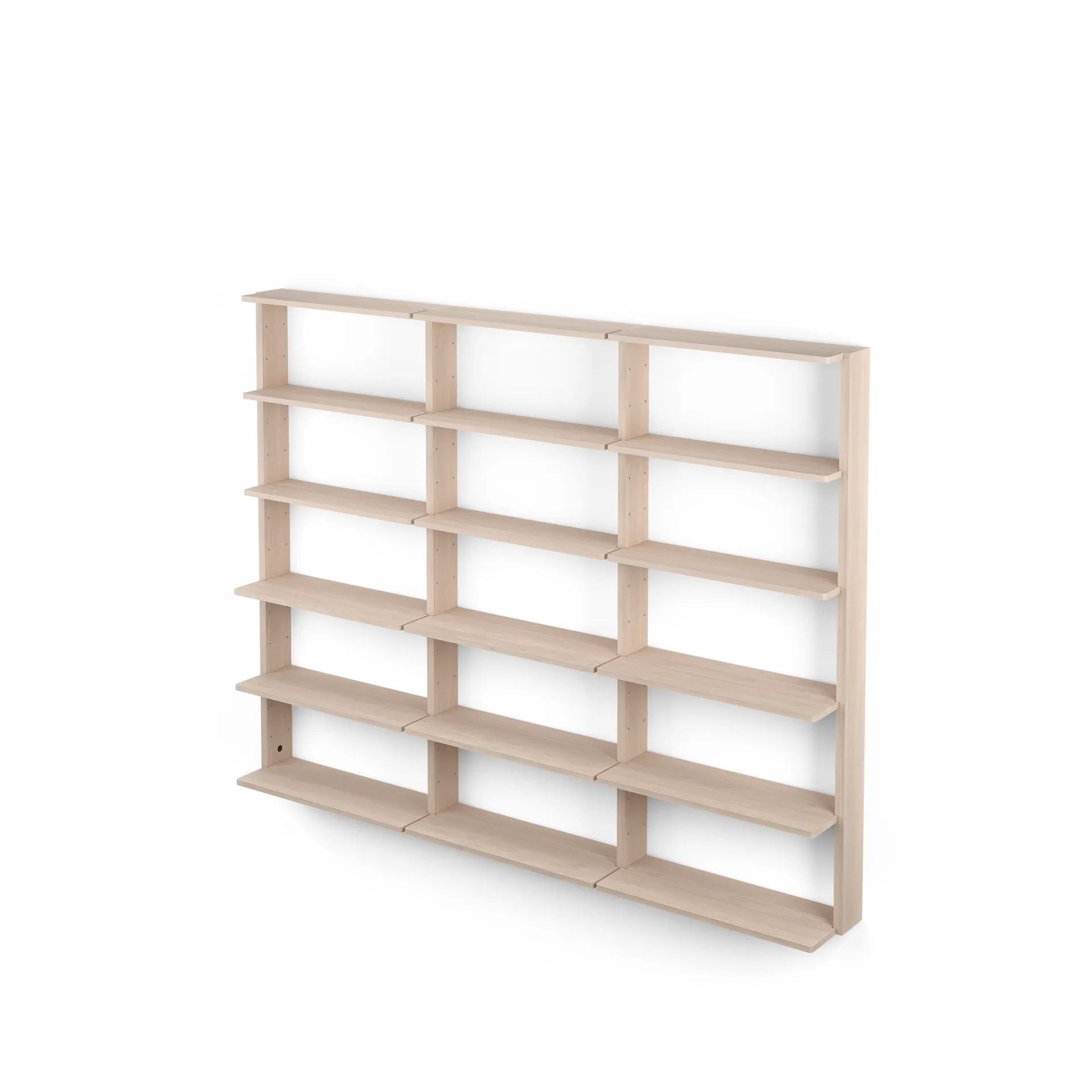 Gridlock – T3-A9-9 vegghylle, Natural Ash Massproductions