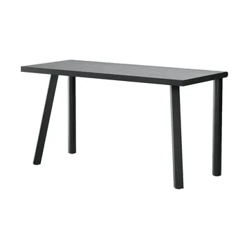 Homework skrivebord 140x60 cm - Svartbeiset ask - Massproductions