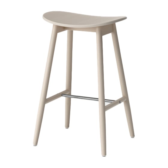 Bilde av Massproductions Icha barstol 65 cm Hvitoljet eik