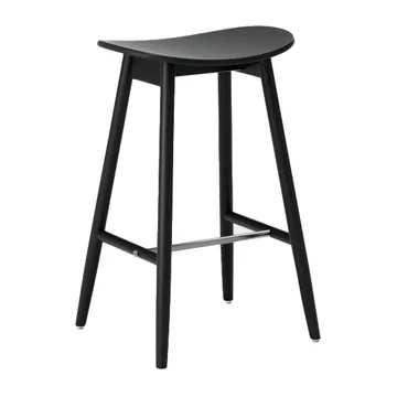 Icha barstol 65 cm - Svartbeiset bøk - Massproductions